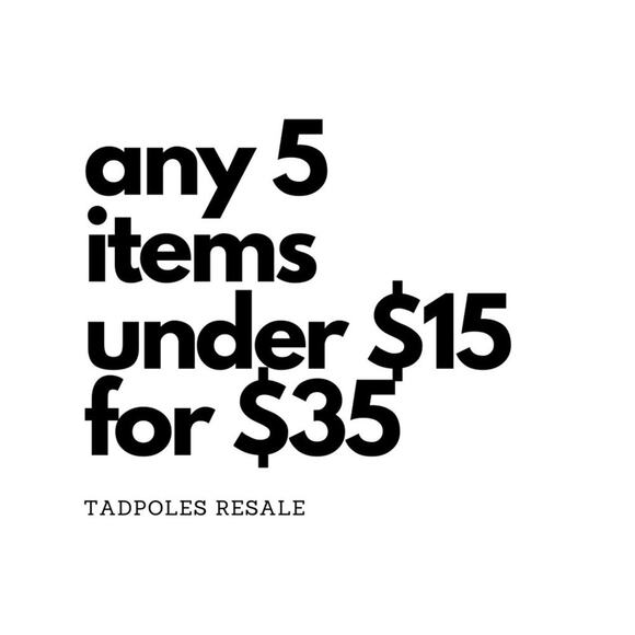 Bundle any 5 items $15 or less for $35 - Picture 1 of 1